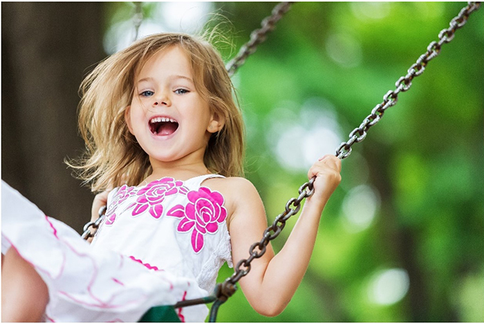 Child on swing analogy