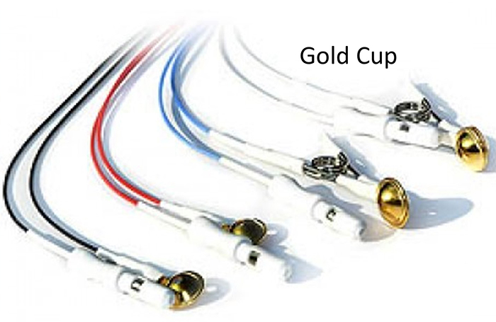 Gold cup electrode