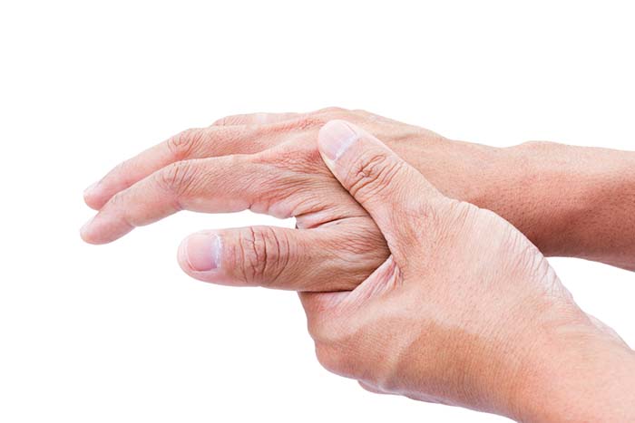 Person with arthritis pain