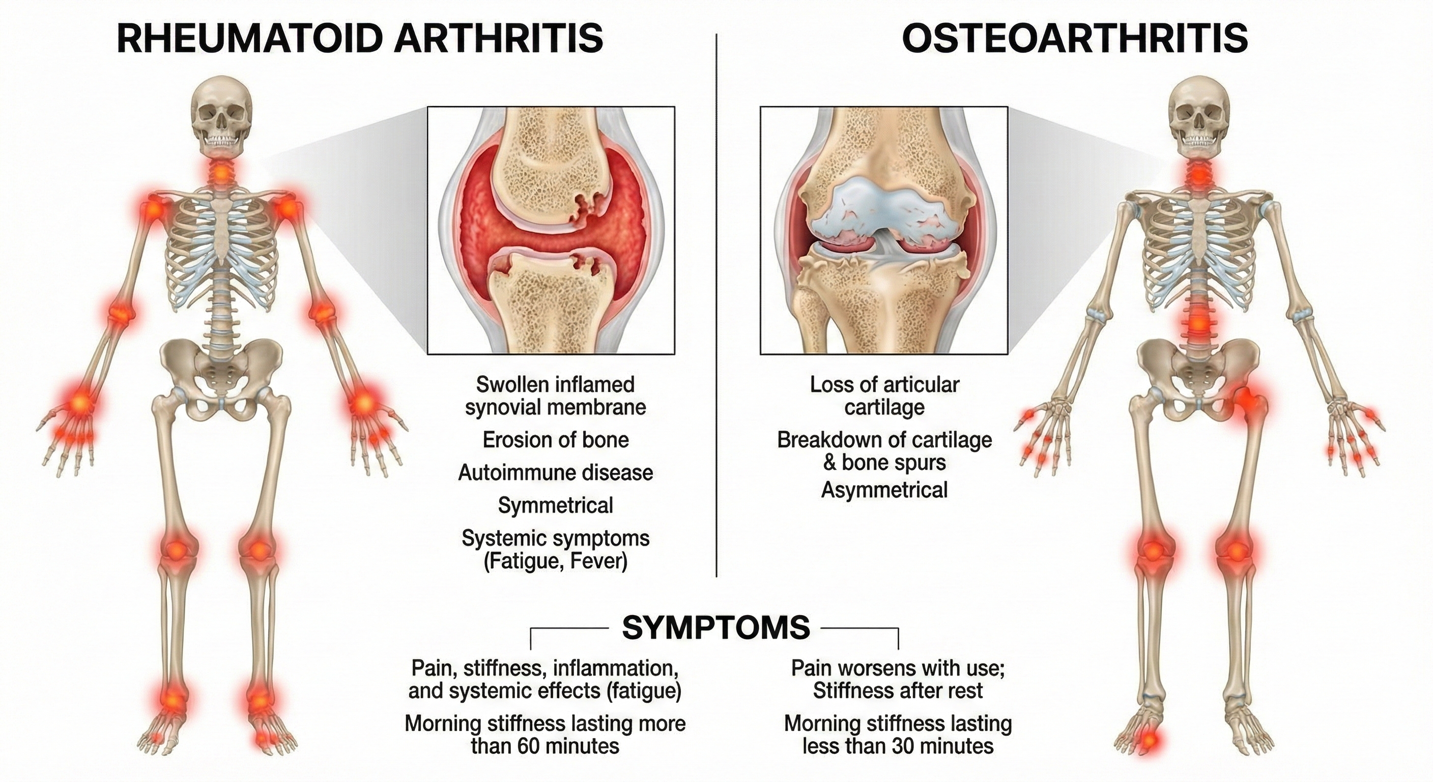 Comparison of RA and OA