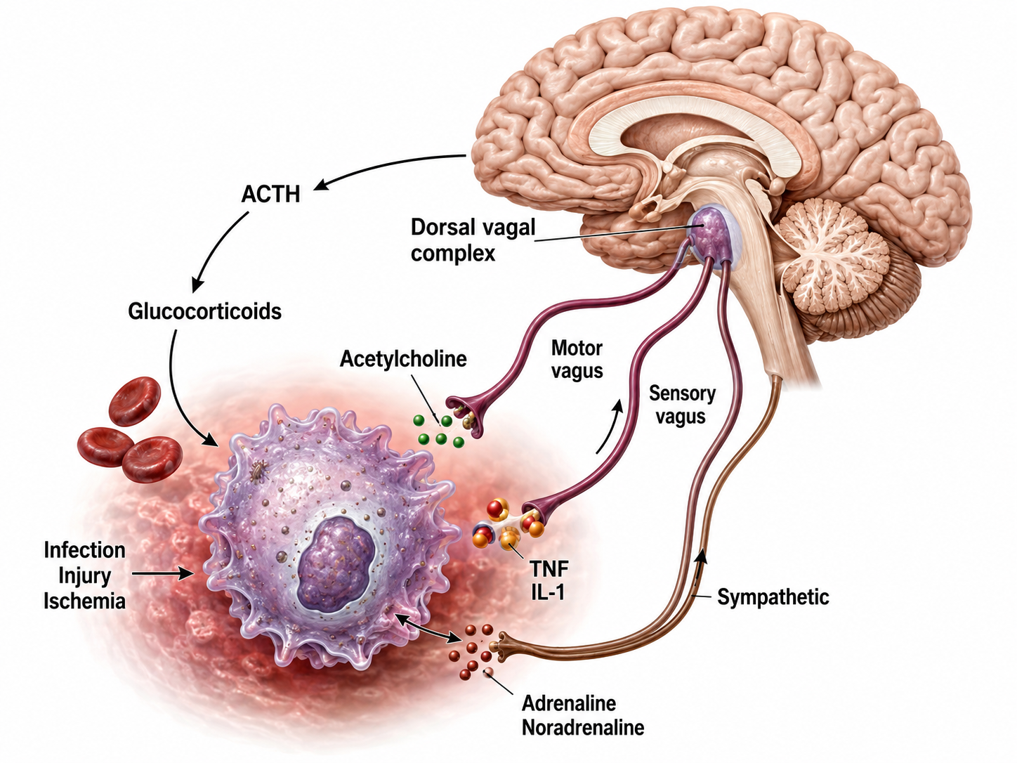 Cholinergic anti-inflammatory pathway