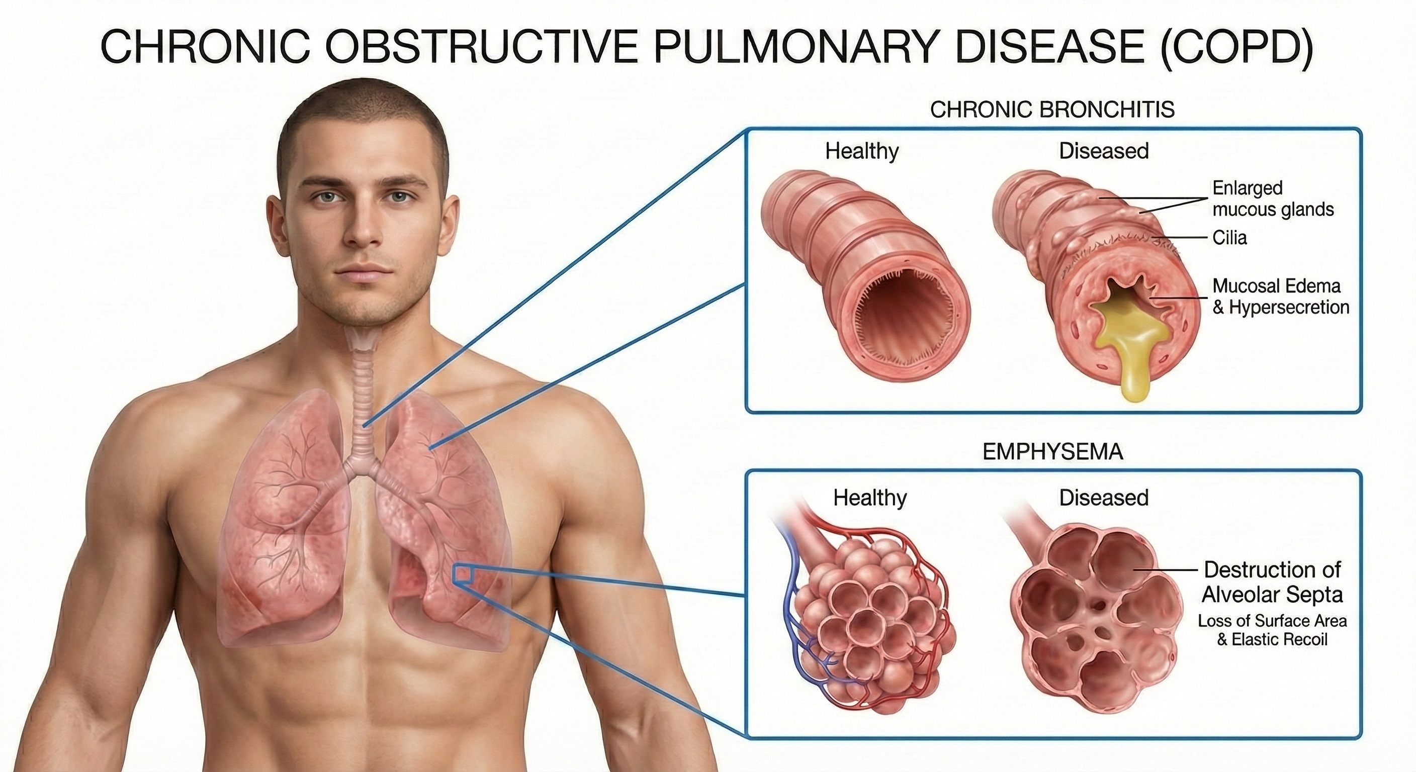 COPD pathophysiology