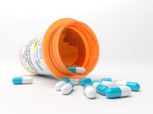 Pills representing drug model