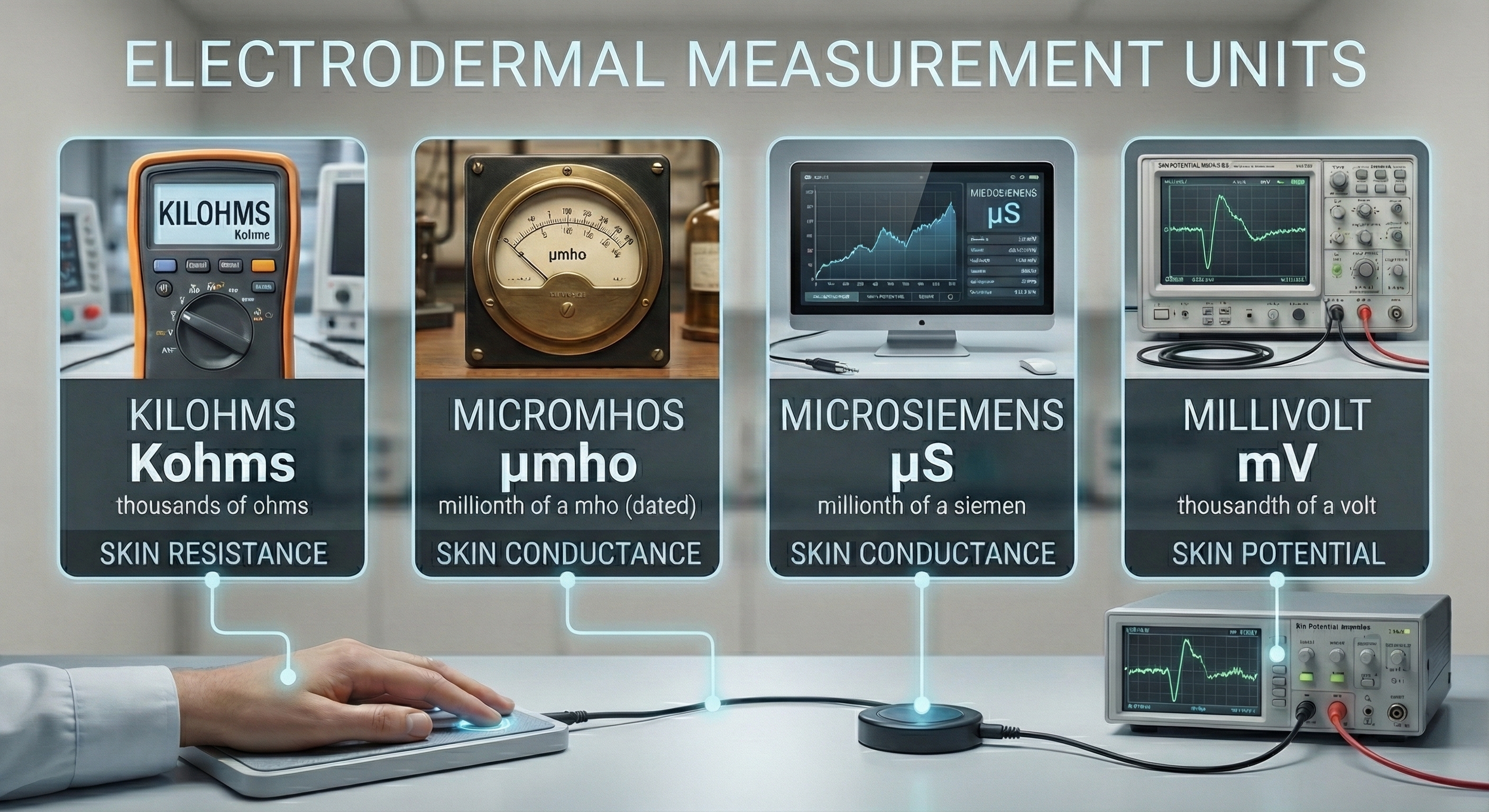 Electrodermal measurements table