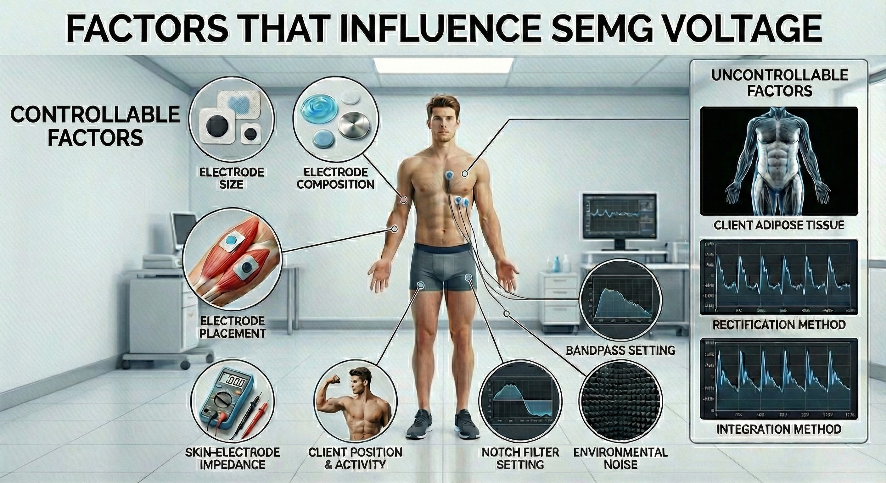 Factors affecting SEMG voltage