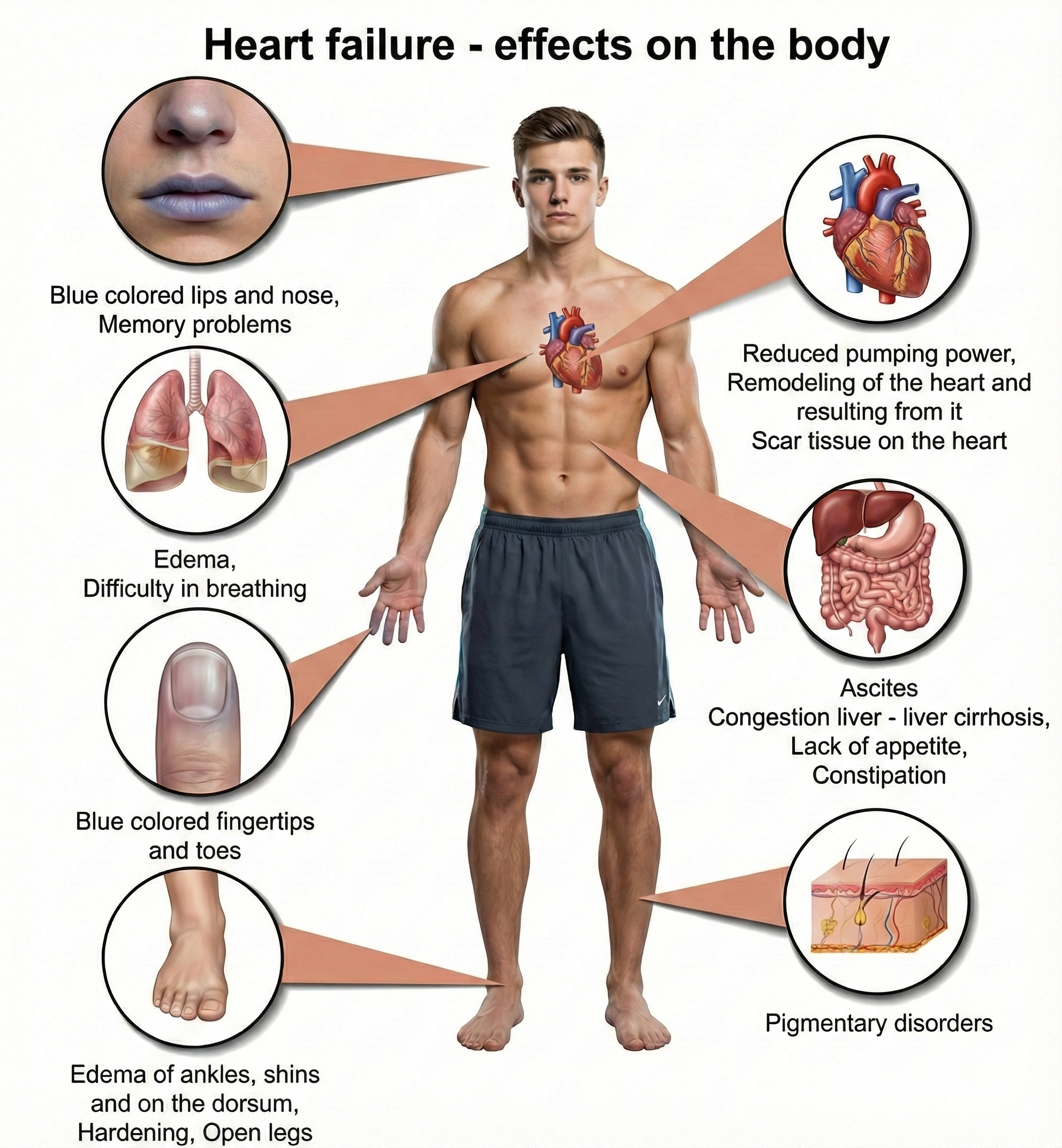 Heart failure illustration