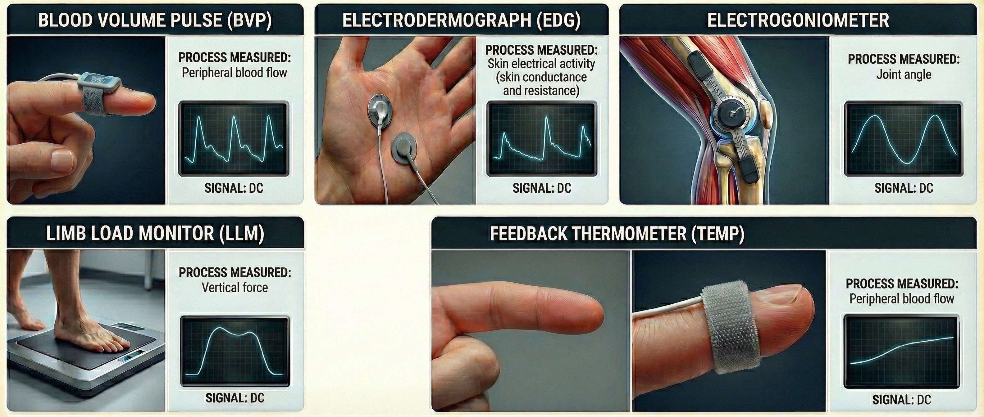 Indirect biofeedback signals