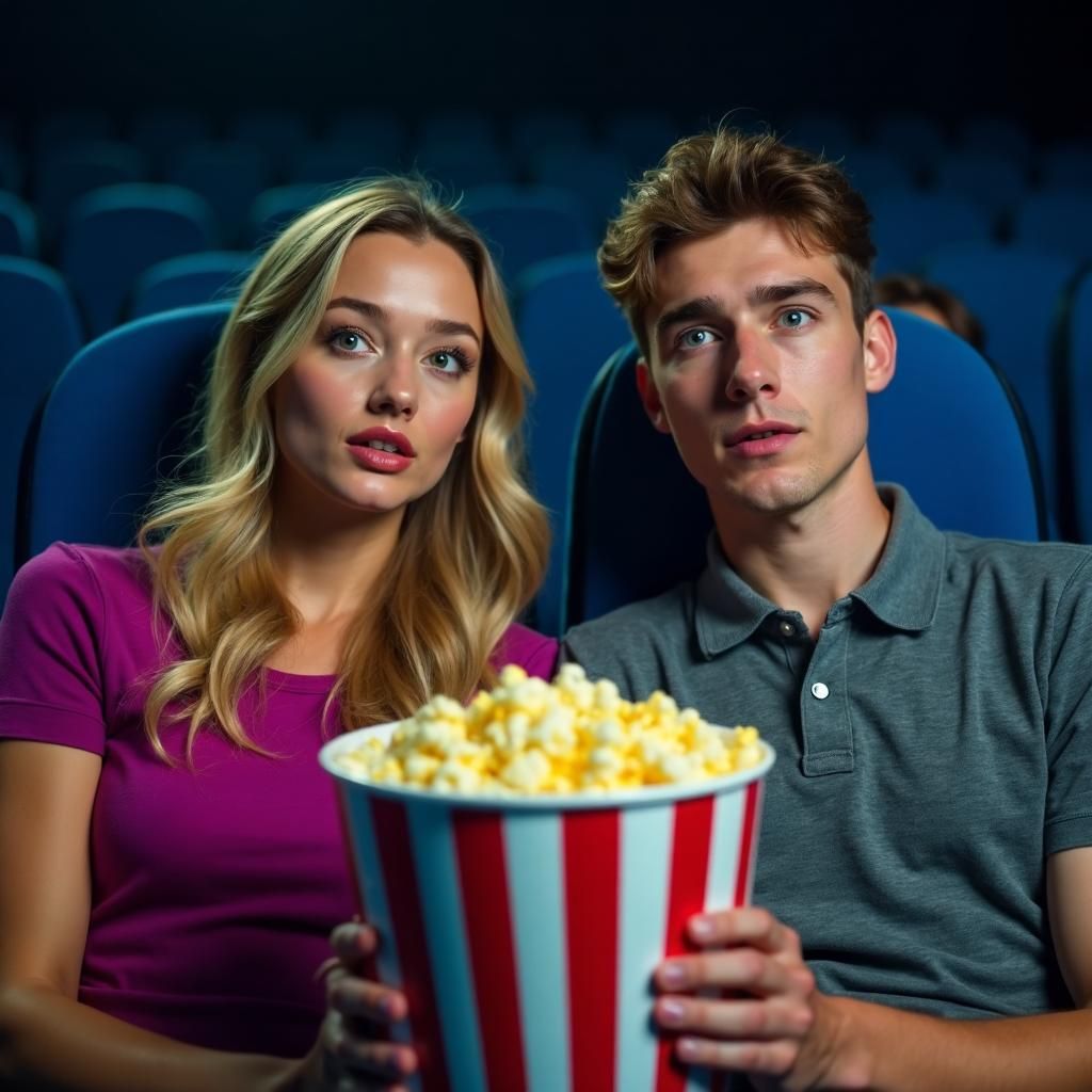 Movie audience experiencing physiological arousal