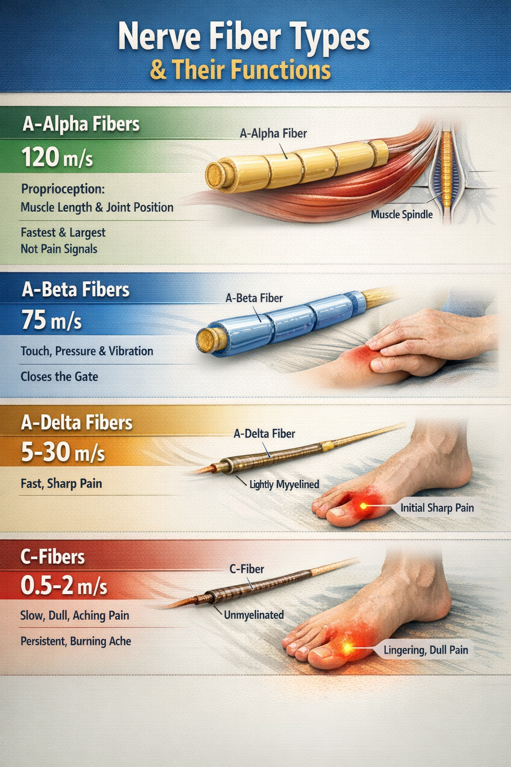 Nerve fiber conduction