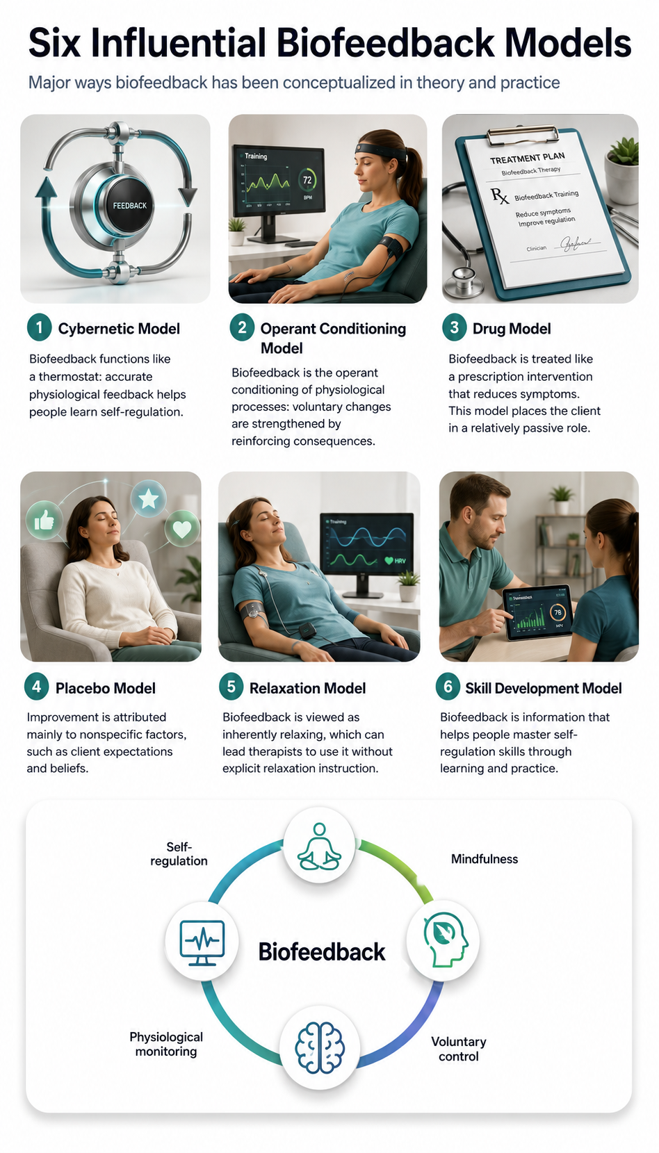 Summary of six biofeedback models
