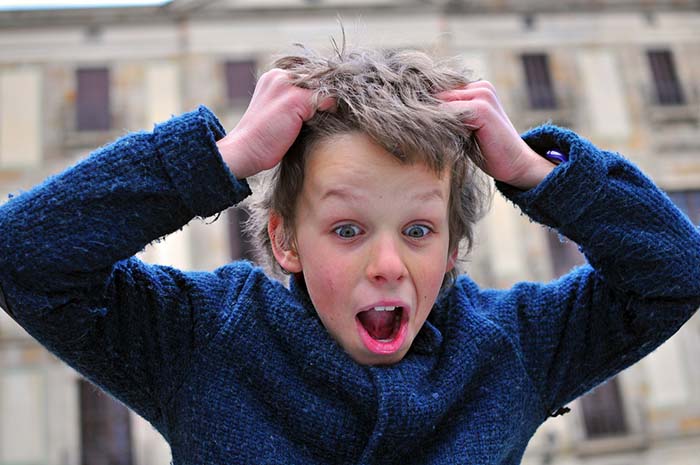 Stressed child