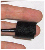 Velcro thermistor