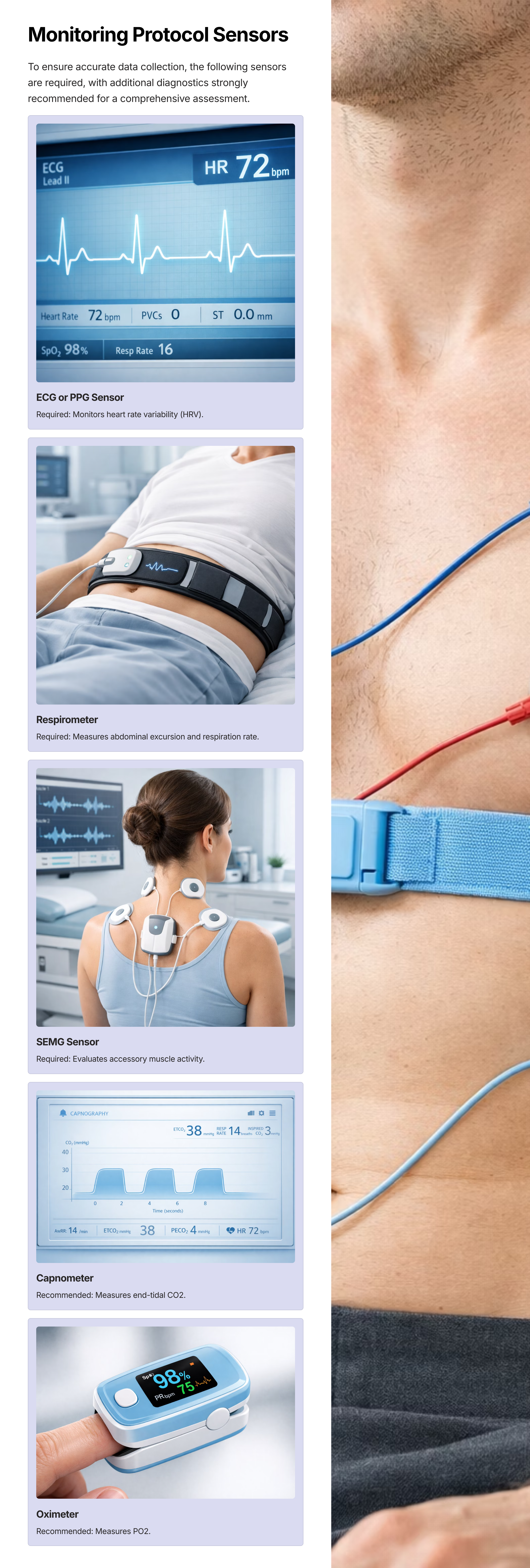 Breathing assessment protocol diagram