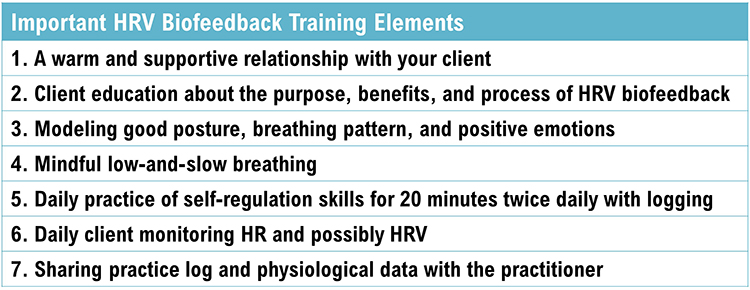 Important HRV training elements