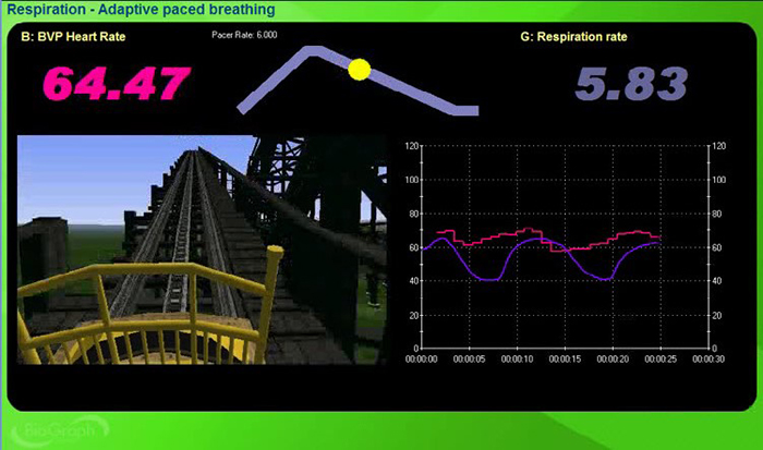Thought Technology coaster game