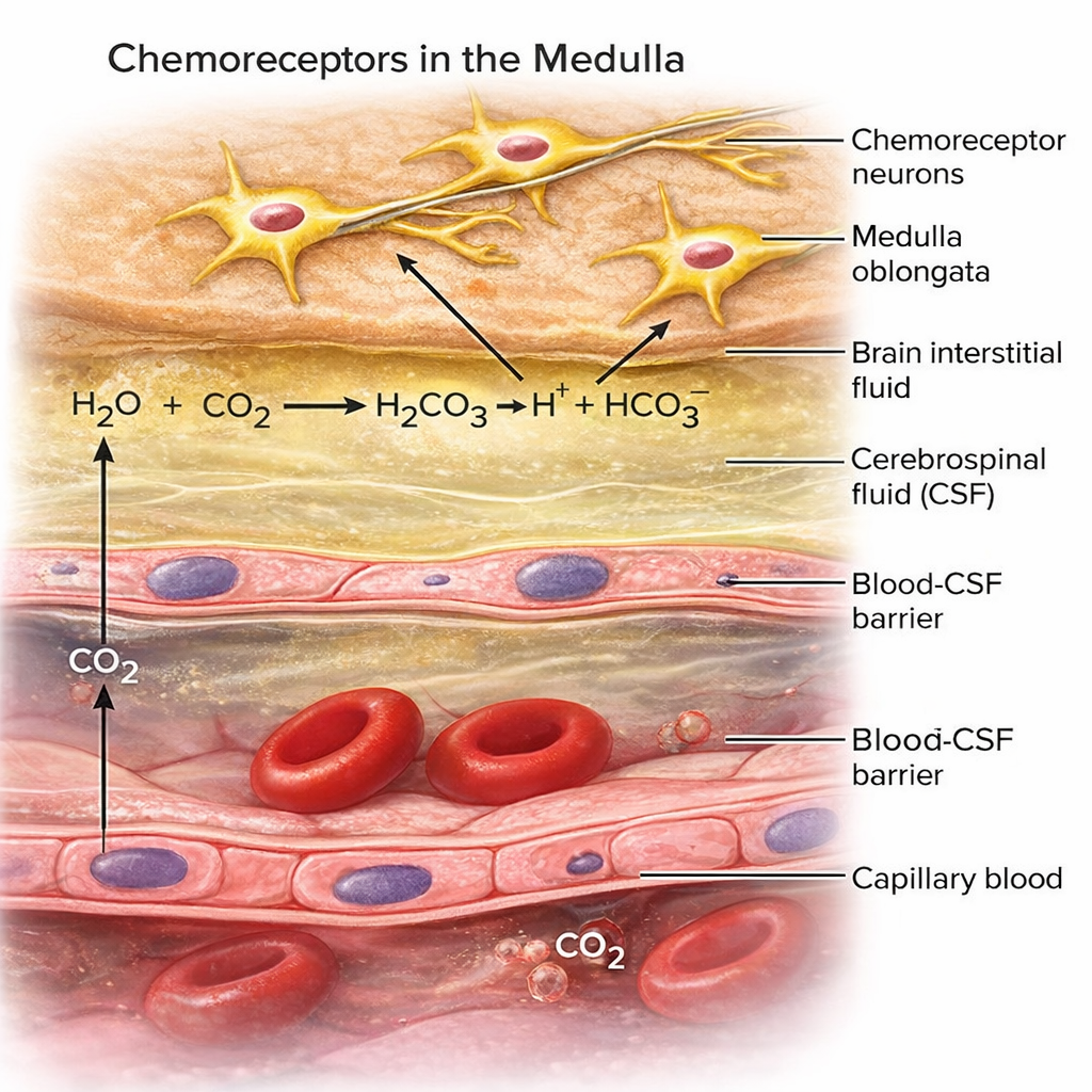 Chemoreceptors diagram