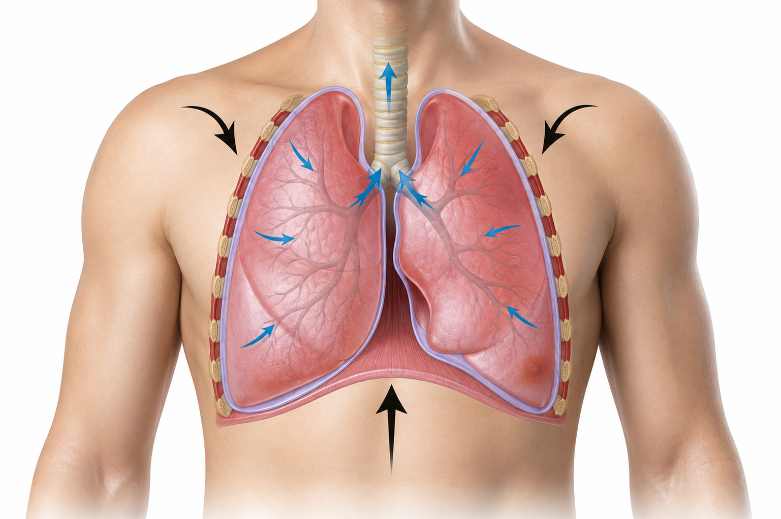 Exhalation muscles