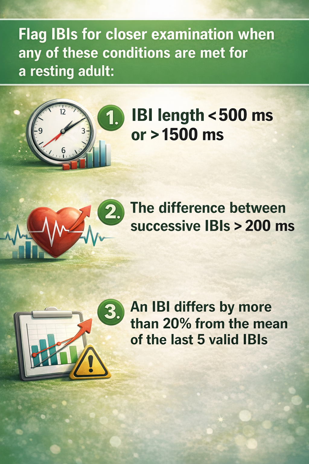 Flagging abnormal IBIs