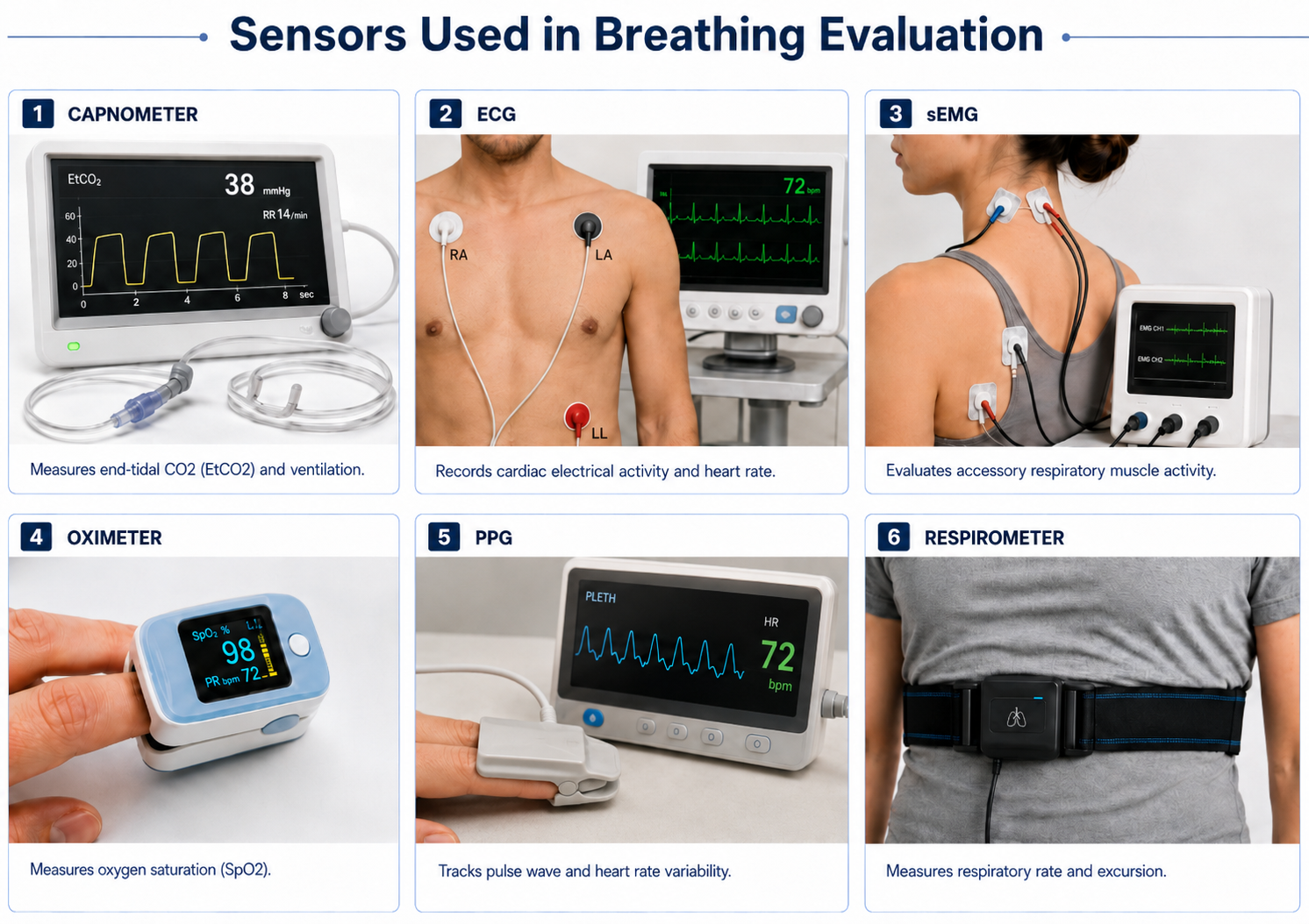 Breathing assessment protocol diagram