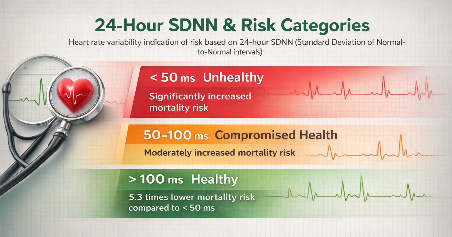 SDNN risk stratification categories