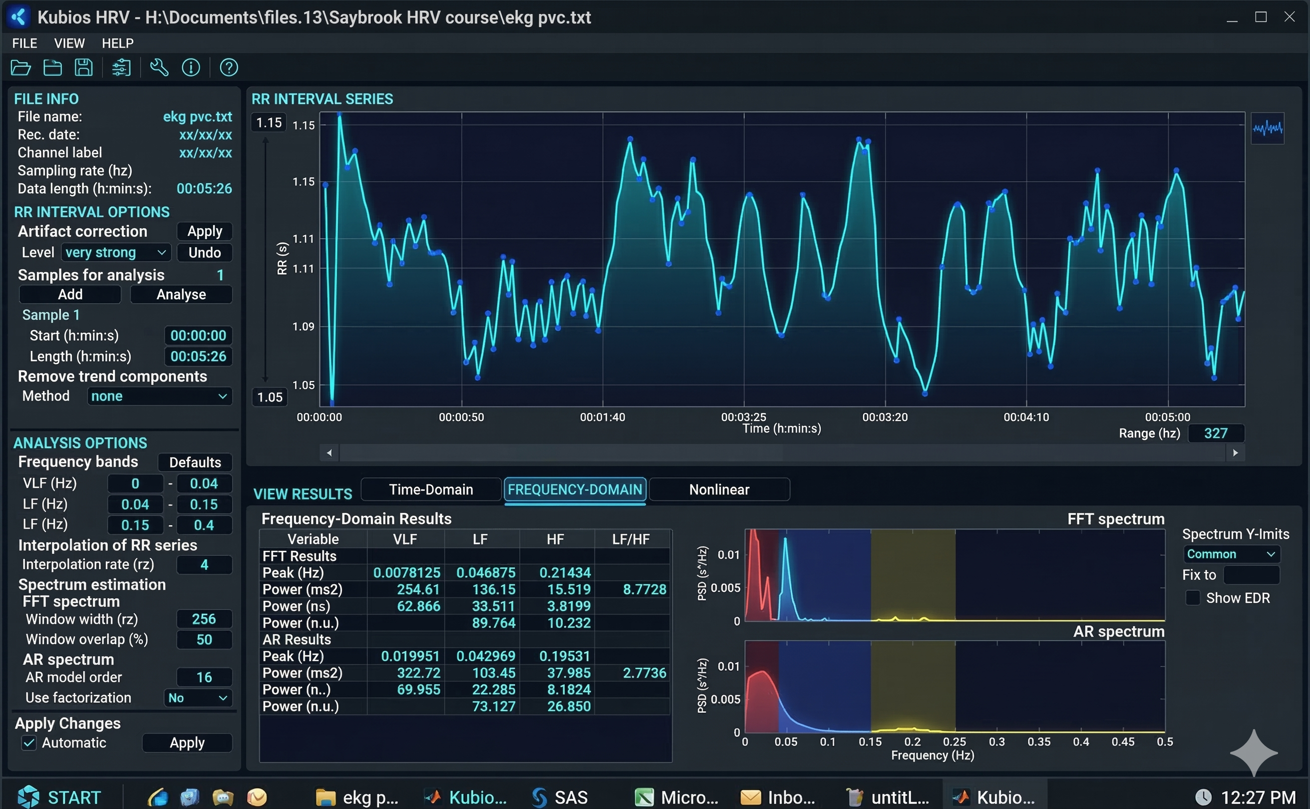 Weak stationarity example