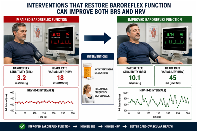 Interventions that improve baroreflex sensitivity