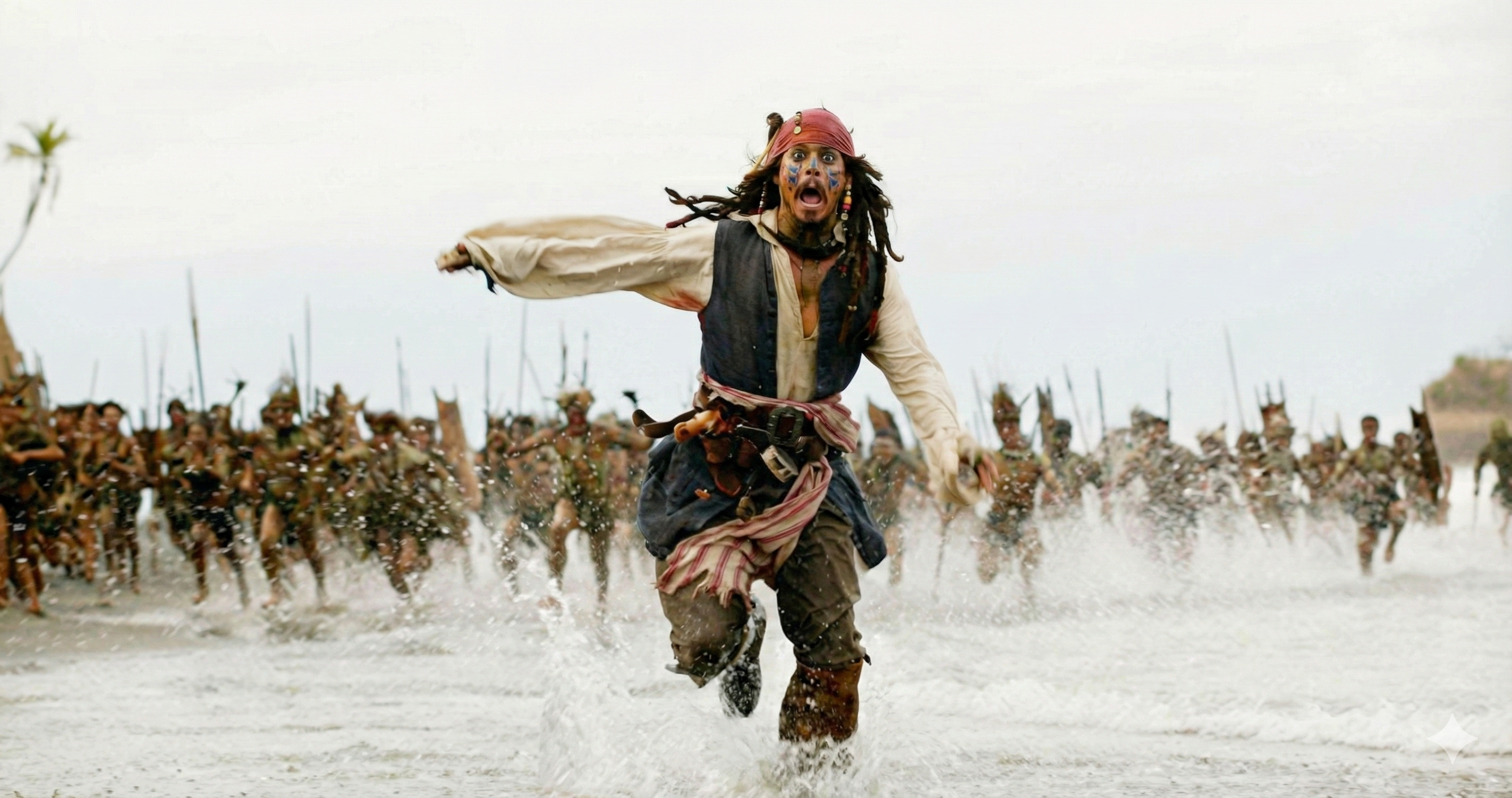 Pirates illustration depicting the fight-or-flight response