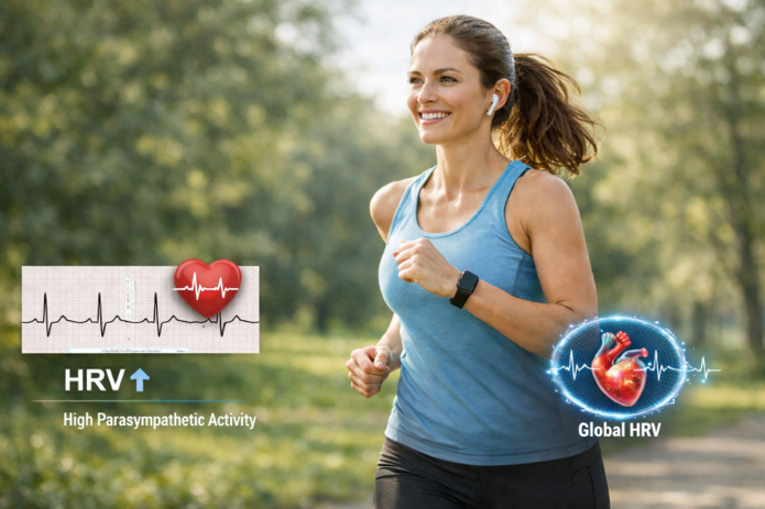 Runner engaging in physical activity