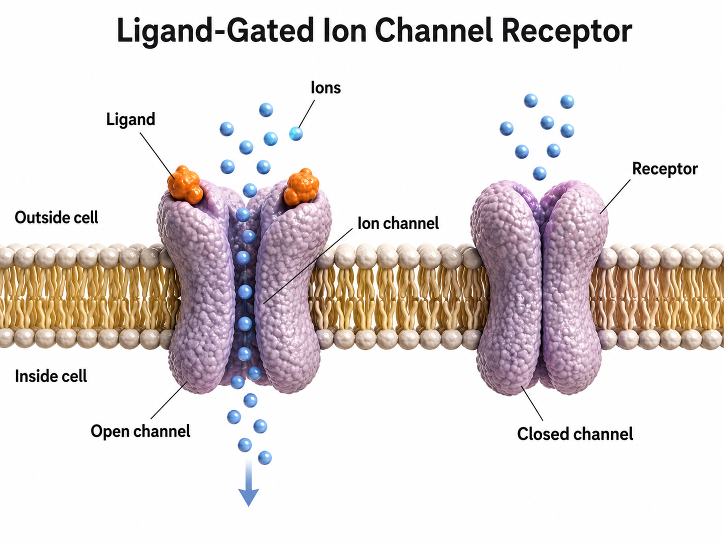 Ionotropic receptor illustration