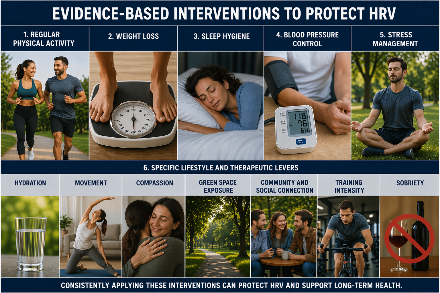 Lifestyle choices that protect HRV