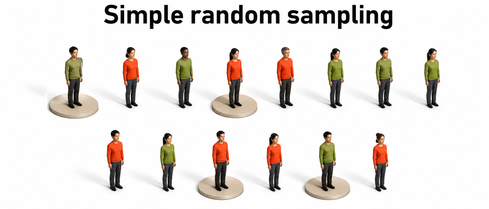 Random sampling graphic