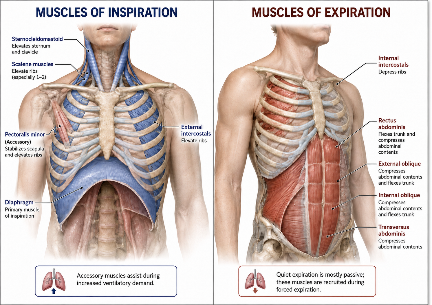 External intercostal muscles