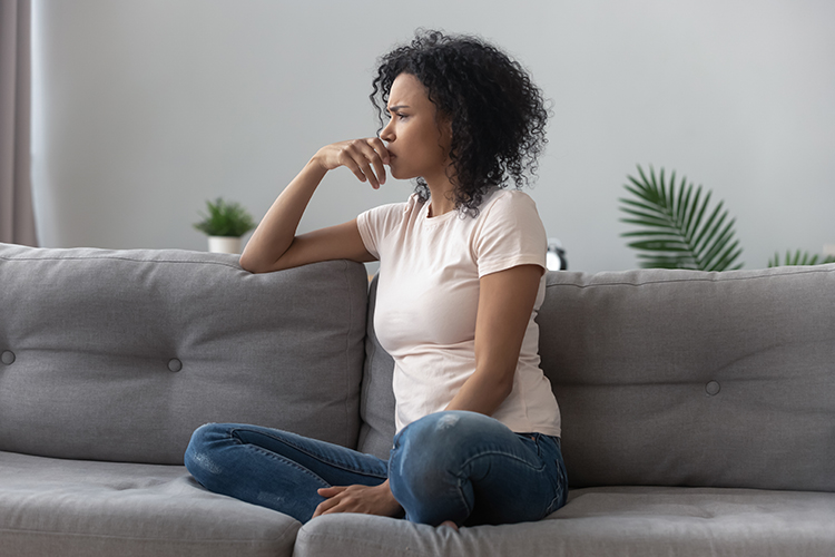 Person experiencing anxiety