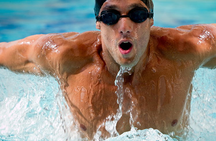 Athlete resting after exercise