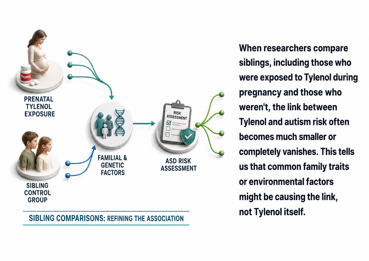 Correlation and causation example: siblings
