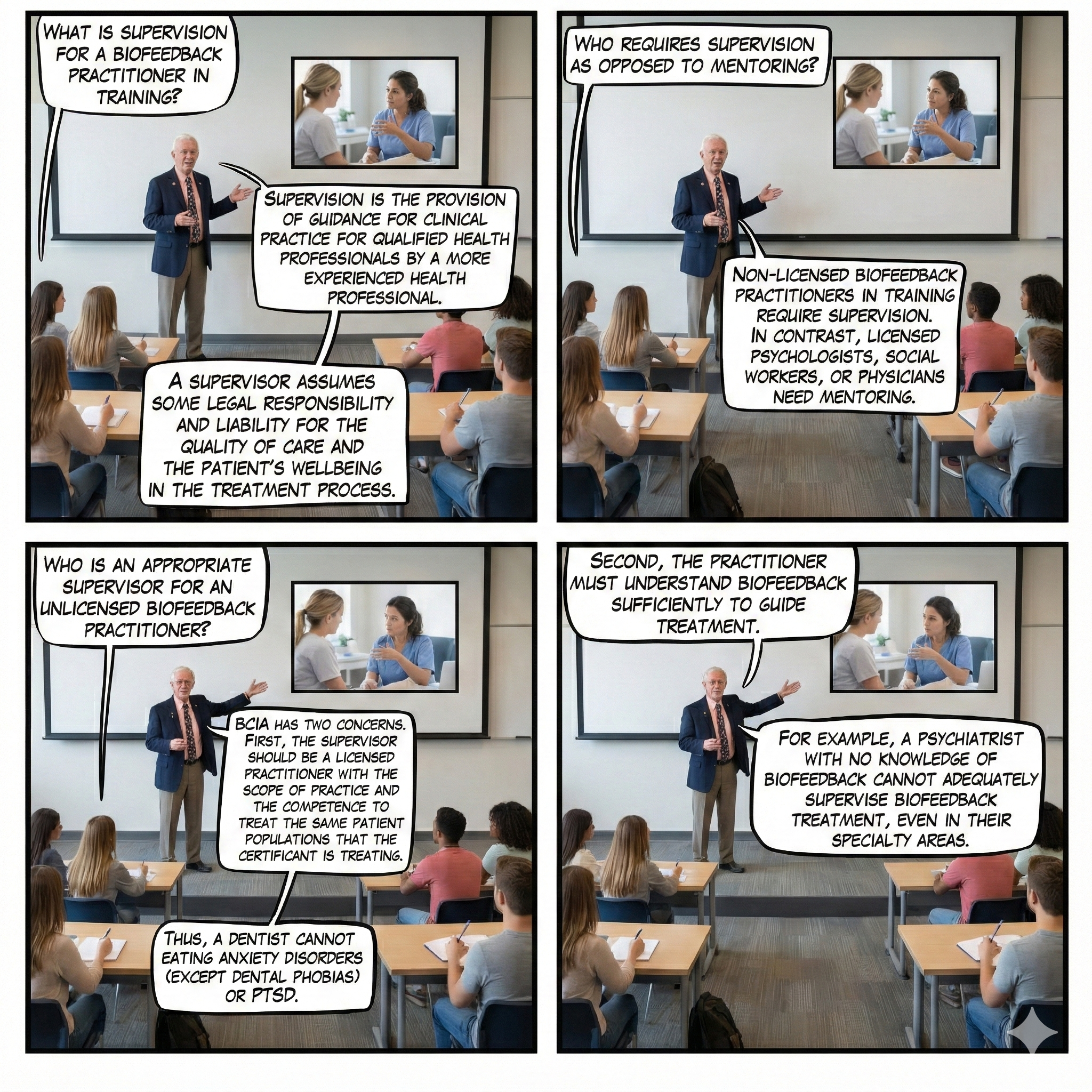 Supervision in biofeedback practice