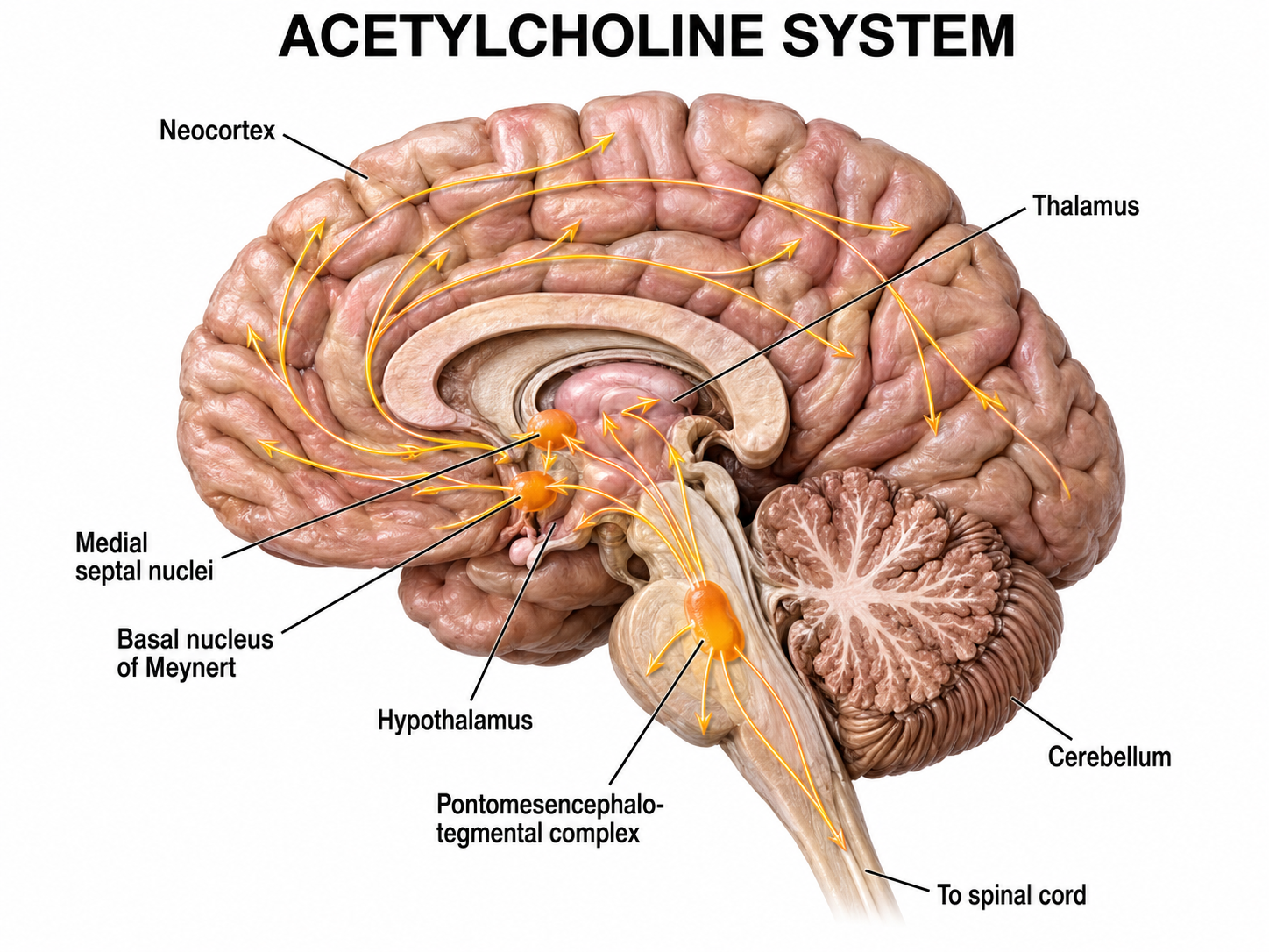 Basal forebrain illustration