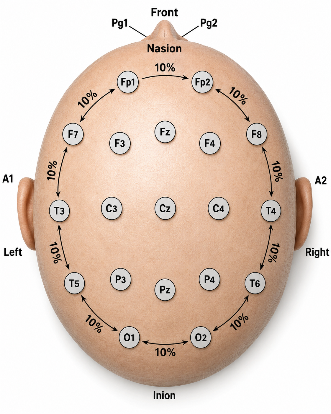 Circumferential electrode distances