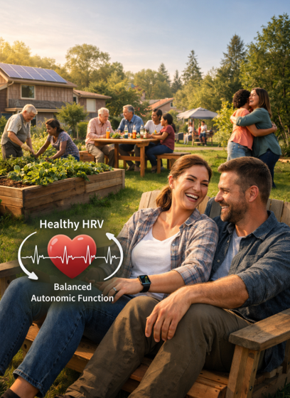 Community ties support autonomic regulation