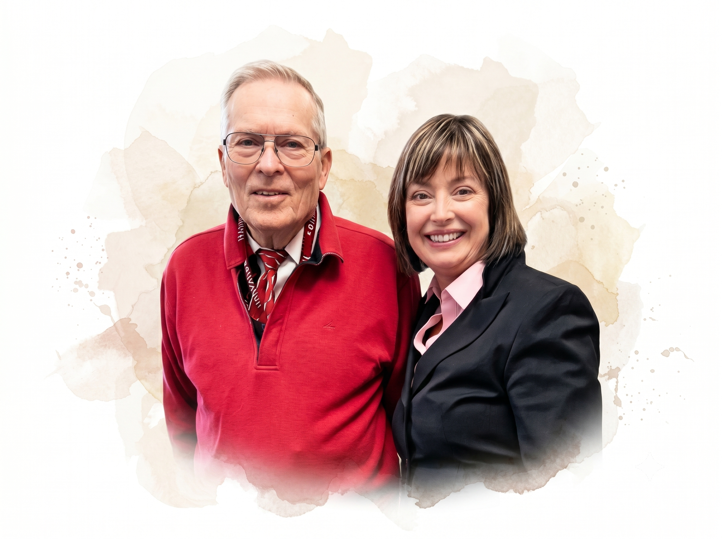 Illustration of Michael and Lynda Thompson