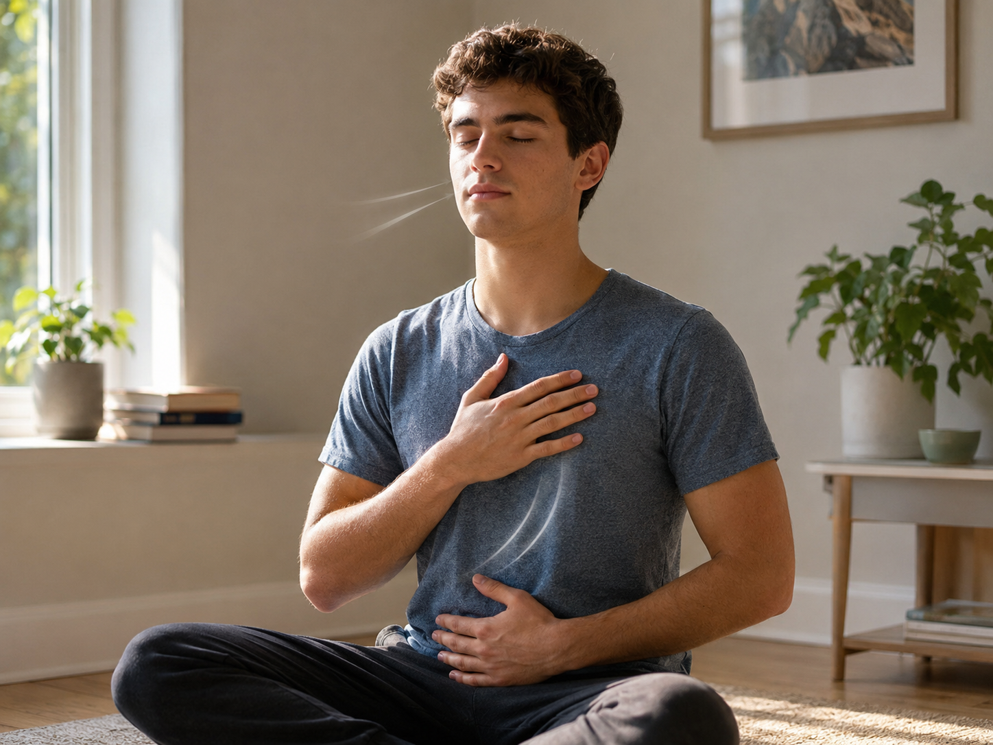 Mindful breathing practice