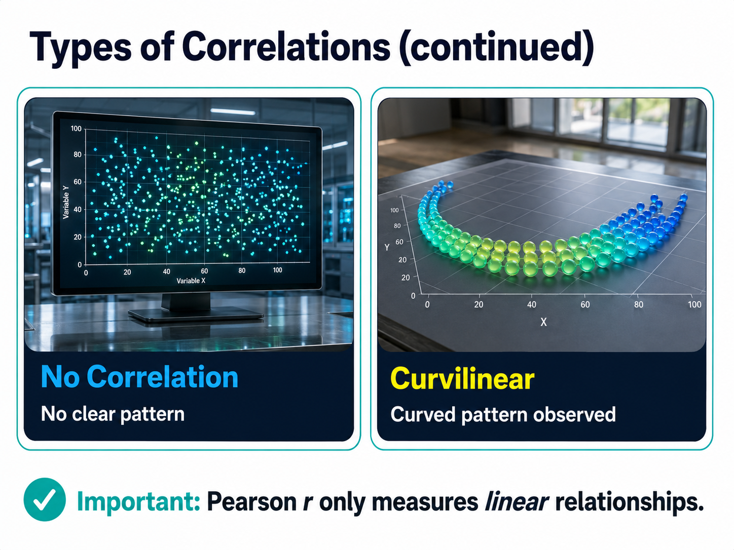 Scatterplot showing no correlation