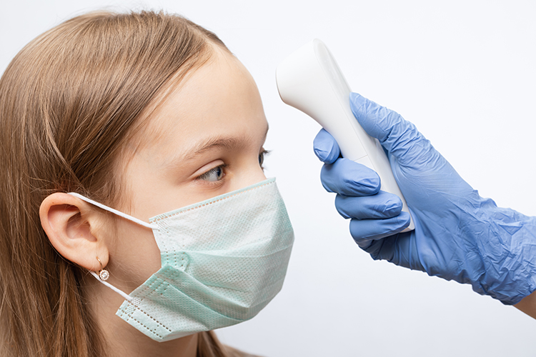 Infrared thermometer screening