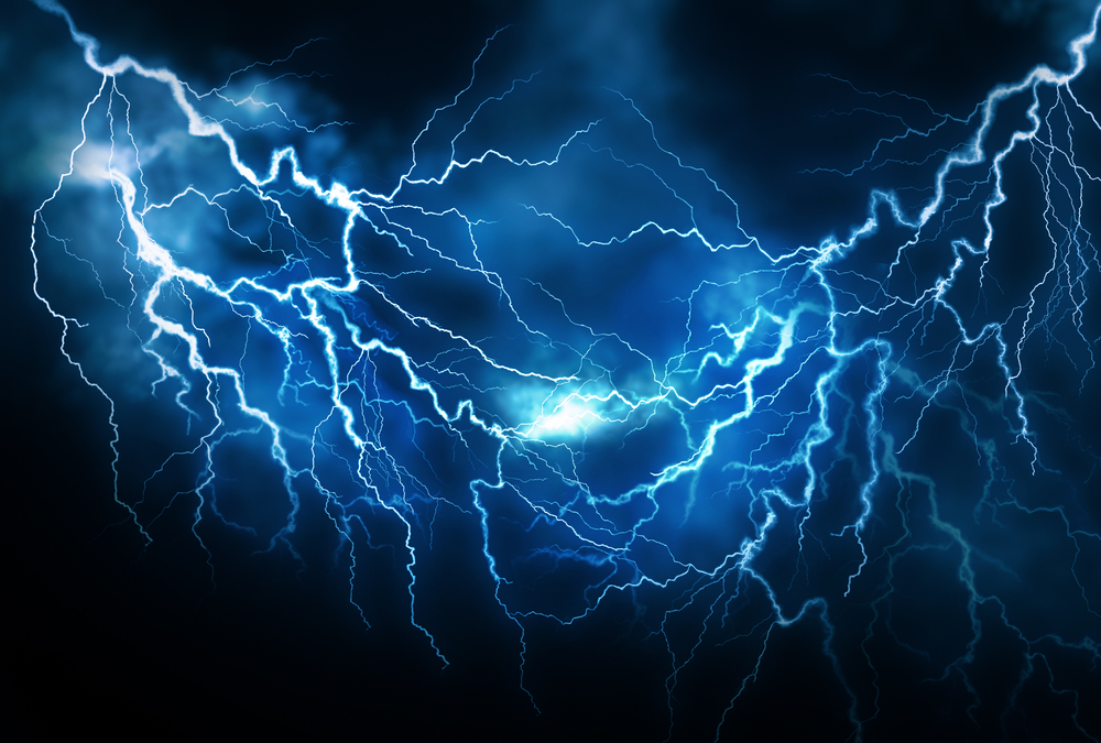 Lightning demonstrating electrical charge