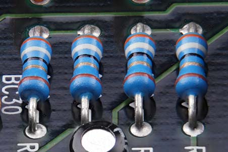 Resistors in a computer circuit
