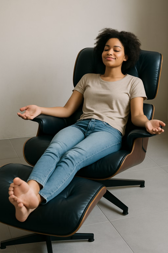 Slow-paced contraction reclining position
