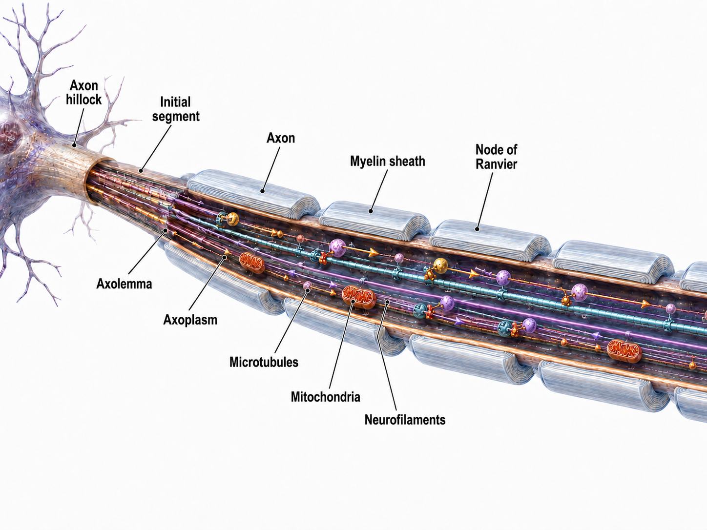 Structure of an axon
