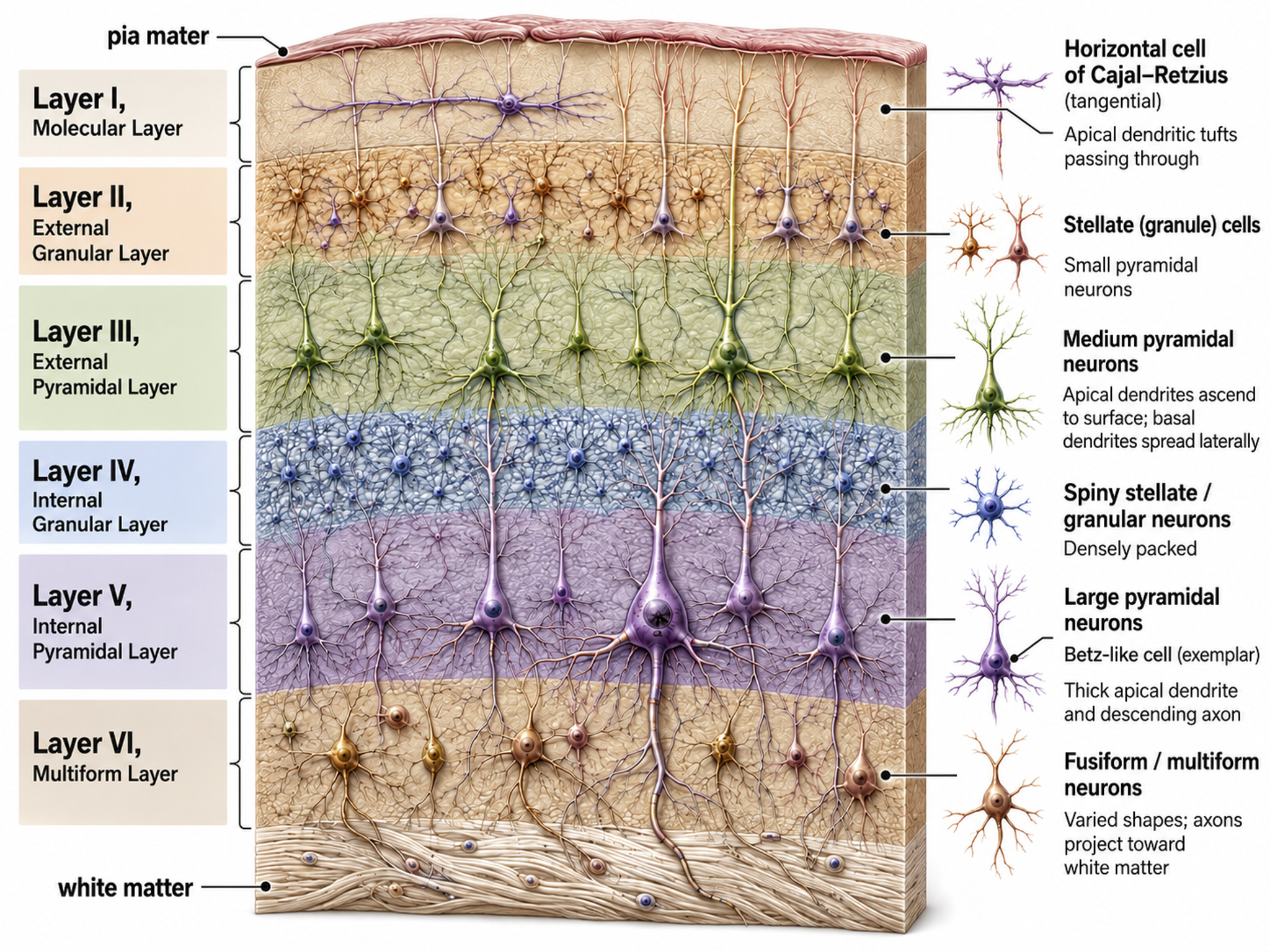 cortical layers