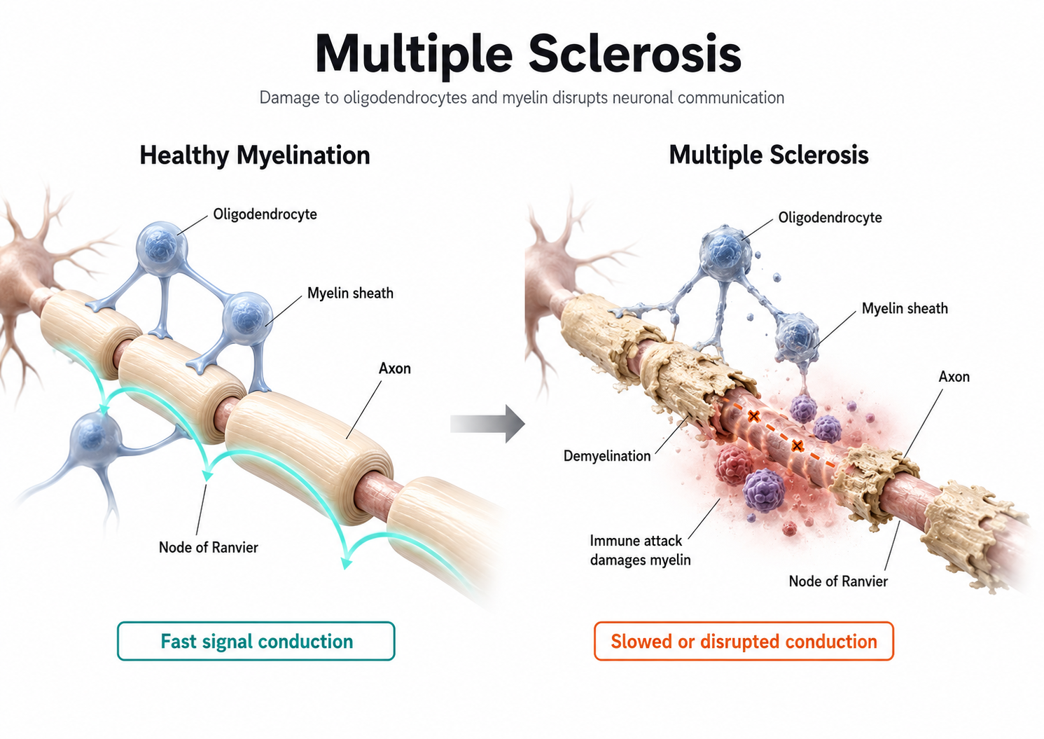 multiple sclerosis damage